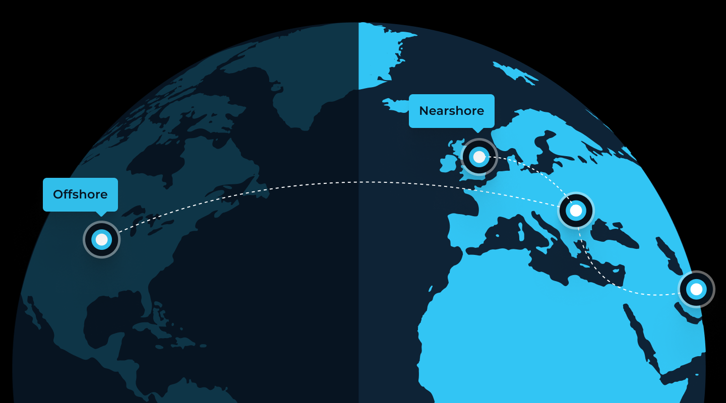 What are the differences between nearshore and offshore outsourcing? What are the differences between nearshore and offshore outsourcing?